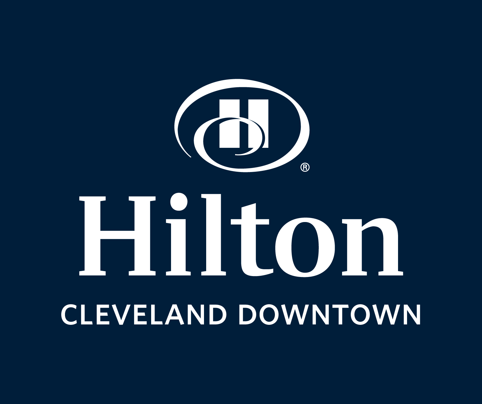 Hilton-Cleveland-Downtown-Logo-Blue-Background